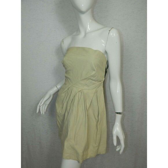 Grai Leather Dress Beige Nude Size Small - Picture 7 of 8